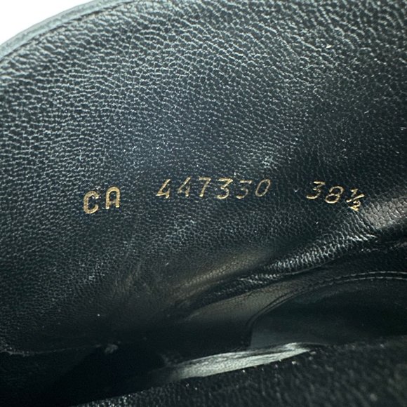 Saint Laurent Black Leather Ankle Boot - Picture 12 of 13